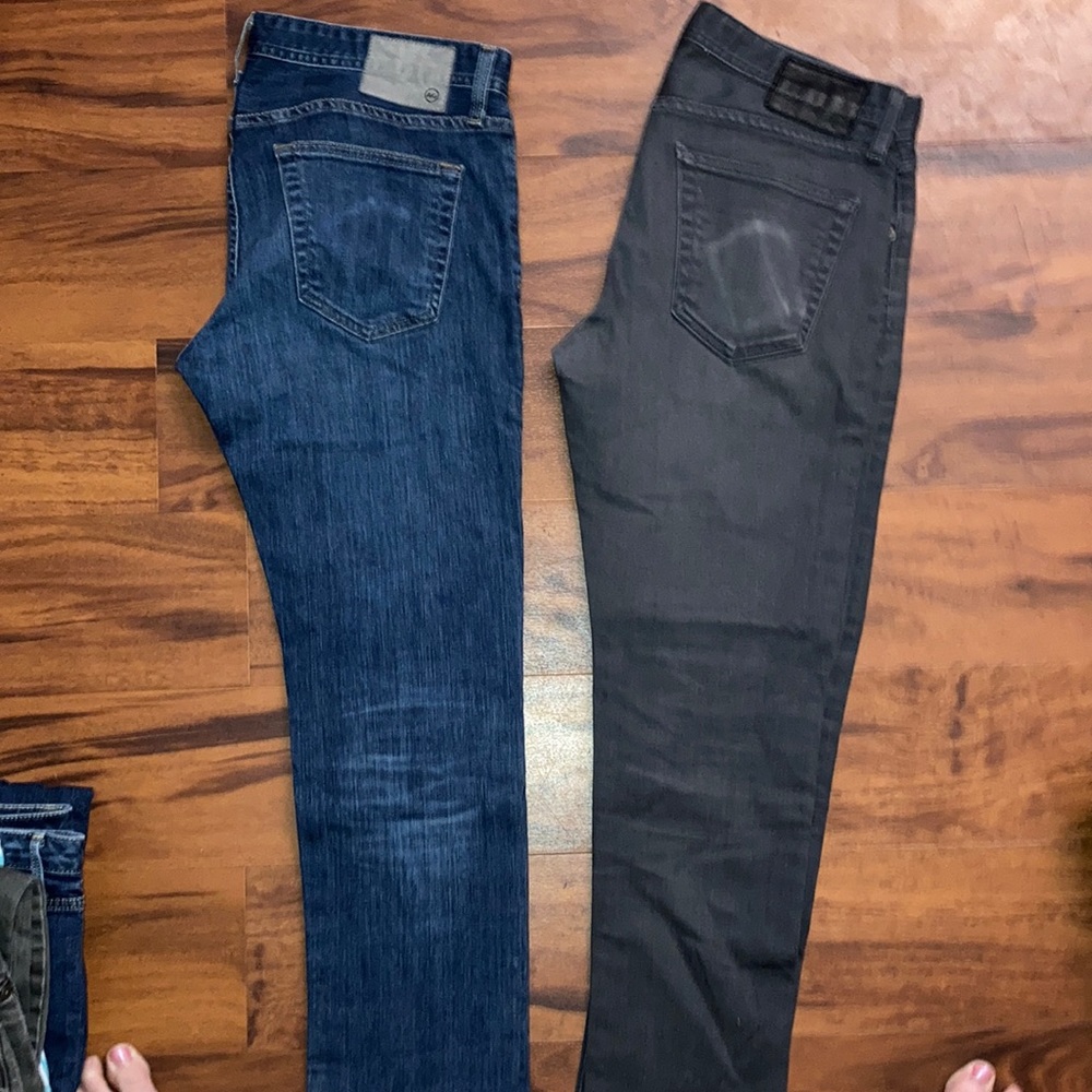 2 Pairs of AG Modern Slim Jeans